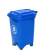 50l Pedal Bin Side Blue